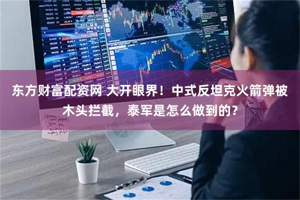 东方财富配资网 大开眼界！中式反坦克火箭弹被木头拦截，泰军是怎么做到的？